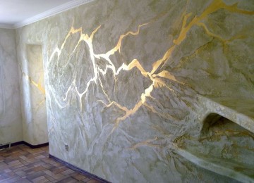 Декоративная краска для стен — актуальное и стильное покрытие для дома (58 фото)