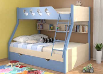 Детские двухъярусные кровати: виды, материалы изготовления, дизайн (76 фото)