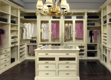 Интерьер гардеробной комнаты: как устроить отдельное помещение под одежду со всеми удобствами (31 фото)