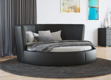 Круглая кровать – незаурядный вариант спального места (60 фото)