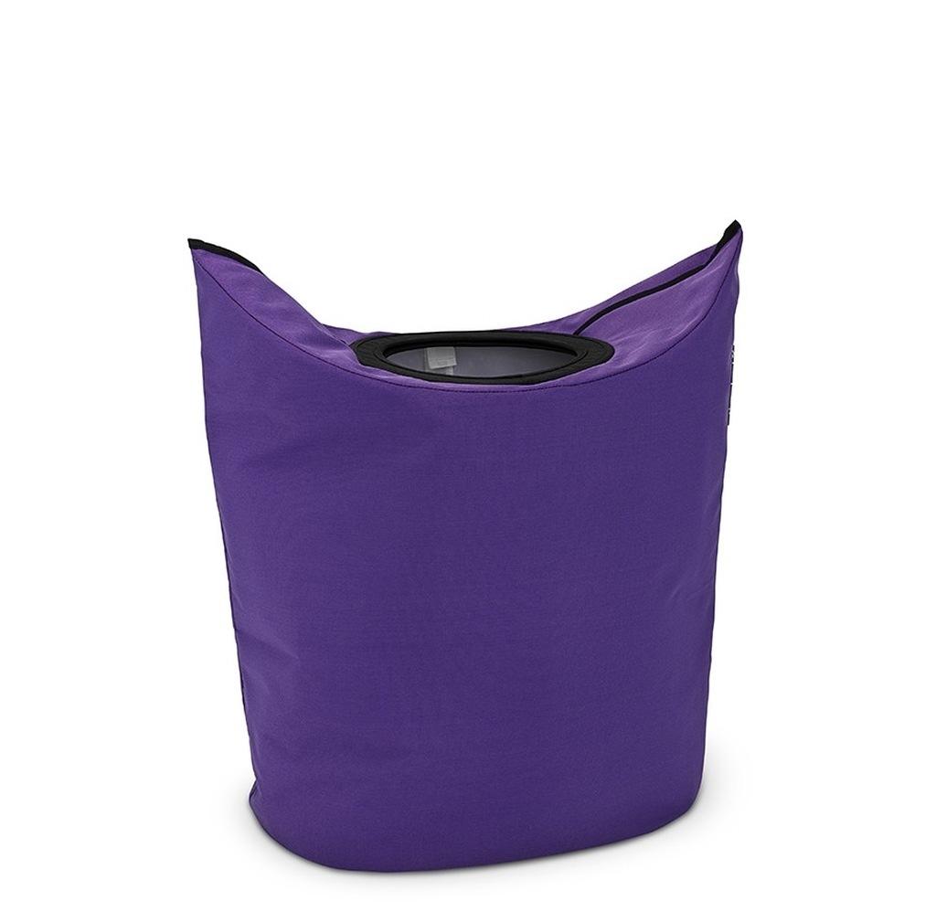 Фиолетовая корзина для белья в ванную