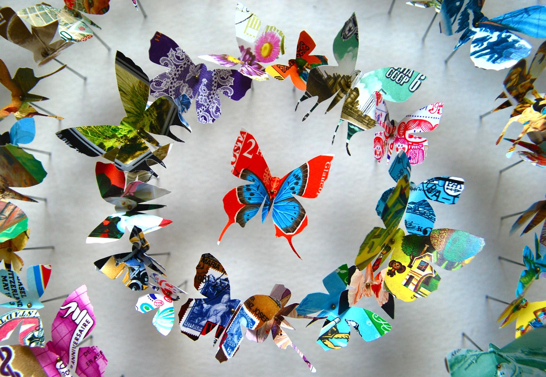Красивые бабочки из бумаги для декора интерьера