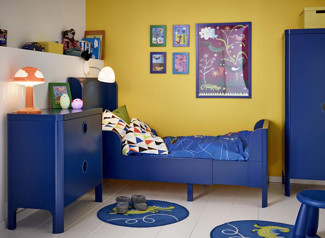 Детская комната в хрущевке синяя