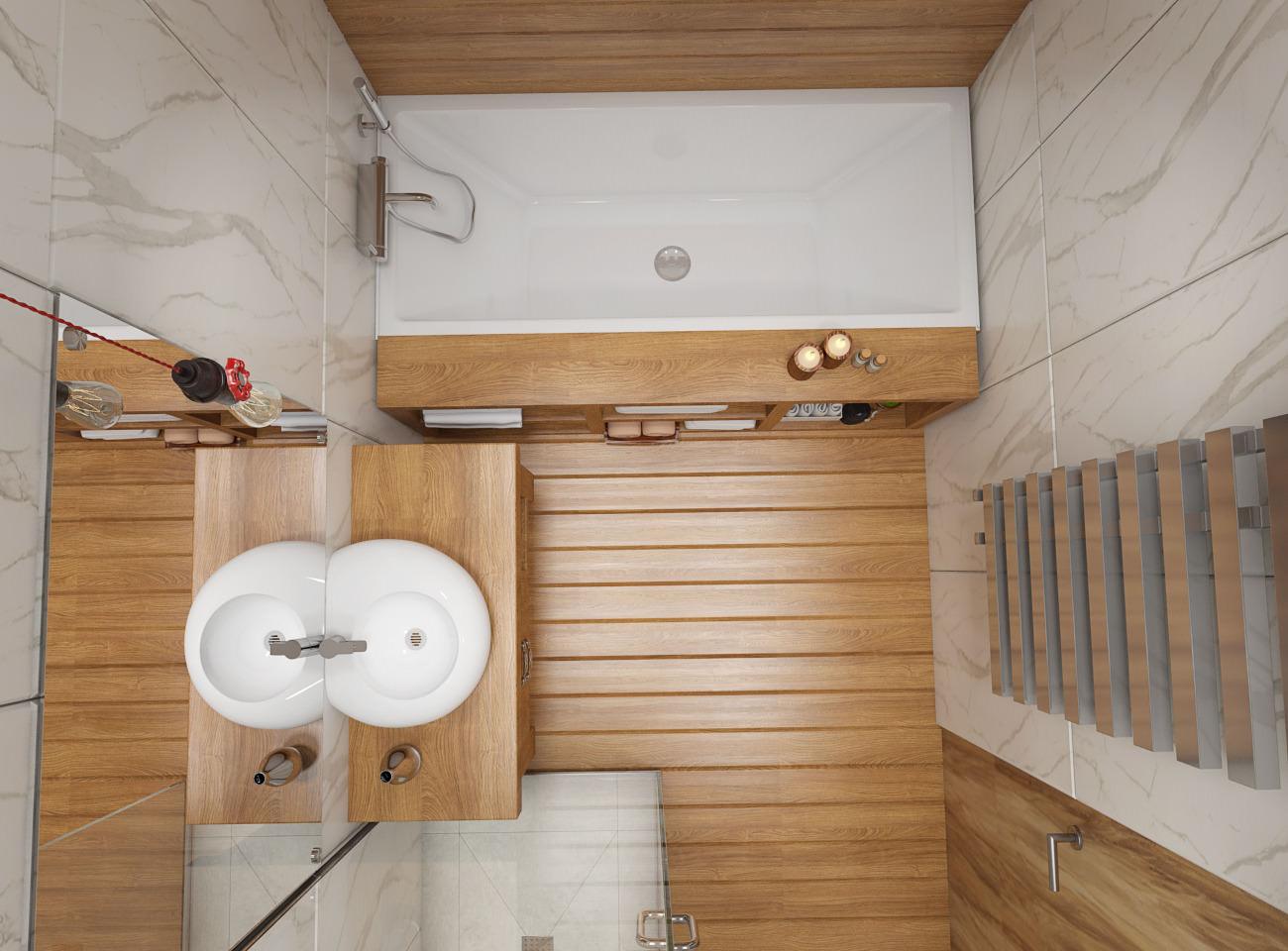 Планировка ванной комнаты 5 кв м с деревянной отделкой