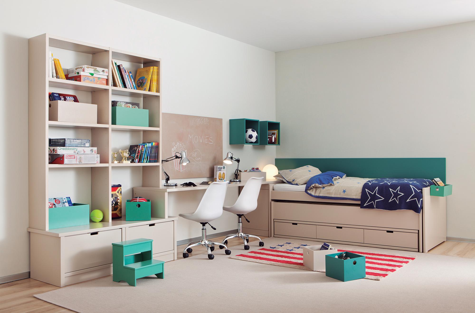 Эконом дизайн детской комнаты с мебелью
