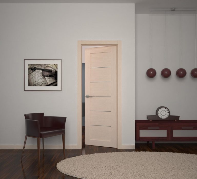 Двери капучино в интерьере квартиры
