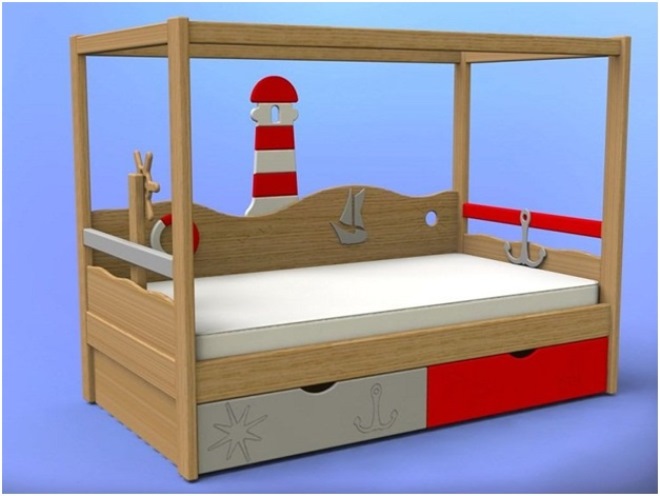 Детская кровать с бортиками