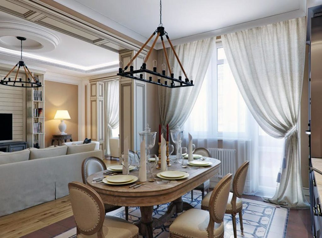 Интерьер гостиной в классическом итальянском стиле