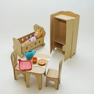 Чертежи кукольной мебели из картона