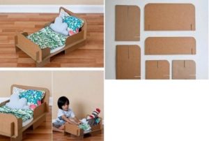 Детская мебель из картона для кукол