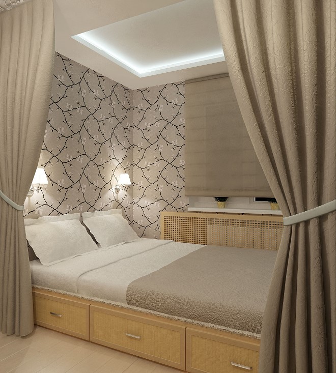  у окна в спальне: дизайн, можно ли ставить кровать изголовьем к .