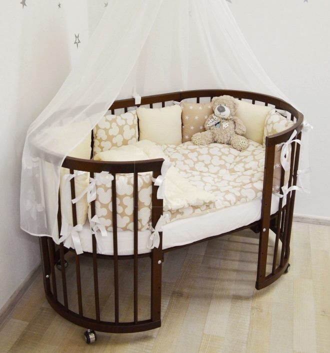 Круглая кровать для ребенка