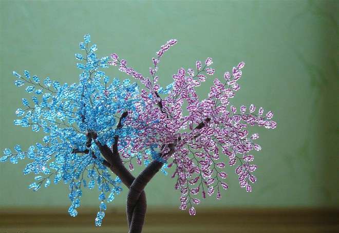 Дерево Инь-Янь из бисера — мастер-класс плетения с фото