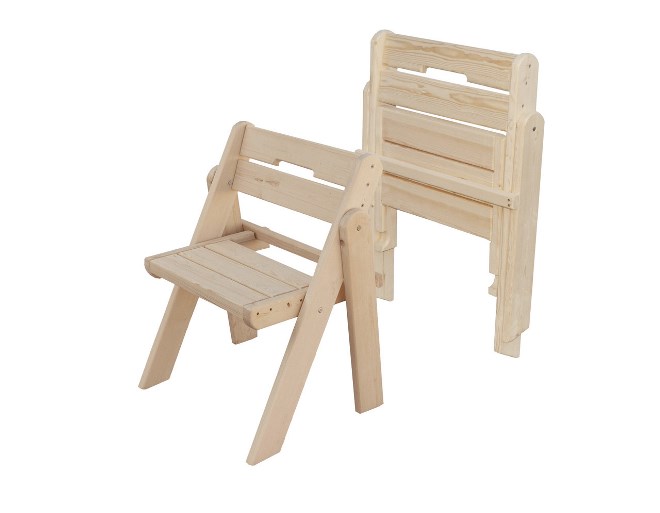 Складные стулья из дерева