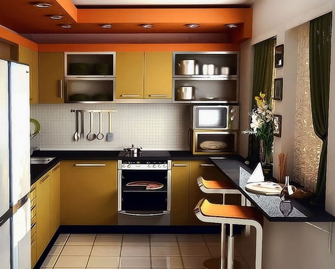Цветовые решения для кухни в 20 кв м