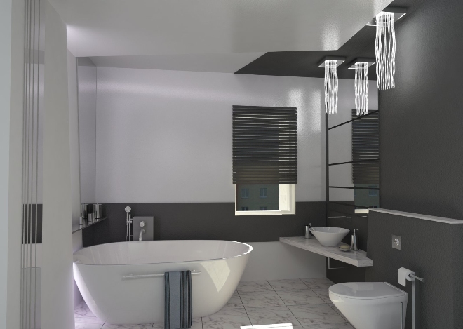 Как должна выглядеть ванная комната в стиле конструктивизма