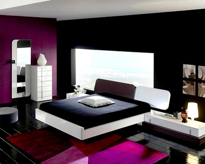 Выбор мебели для спальни в черно-белом стиле