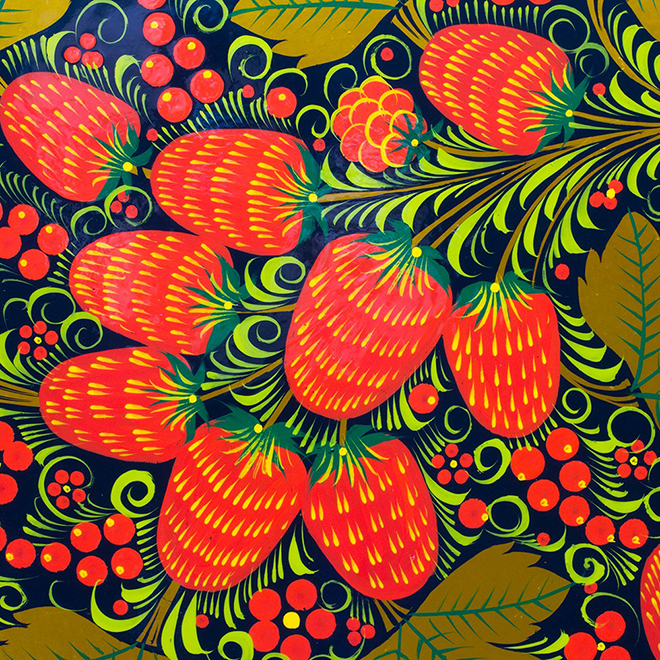 Цветовая палитра хохломской росписи